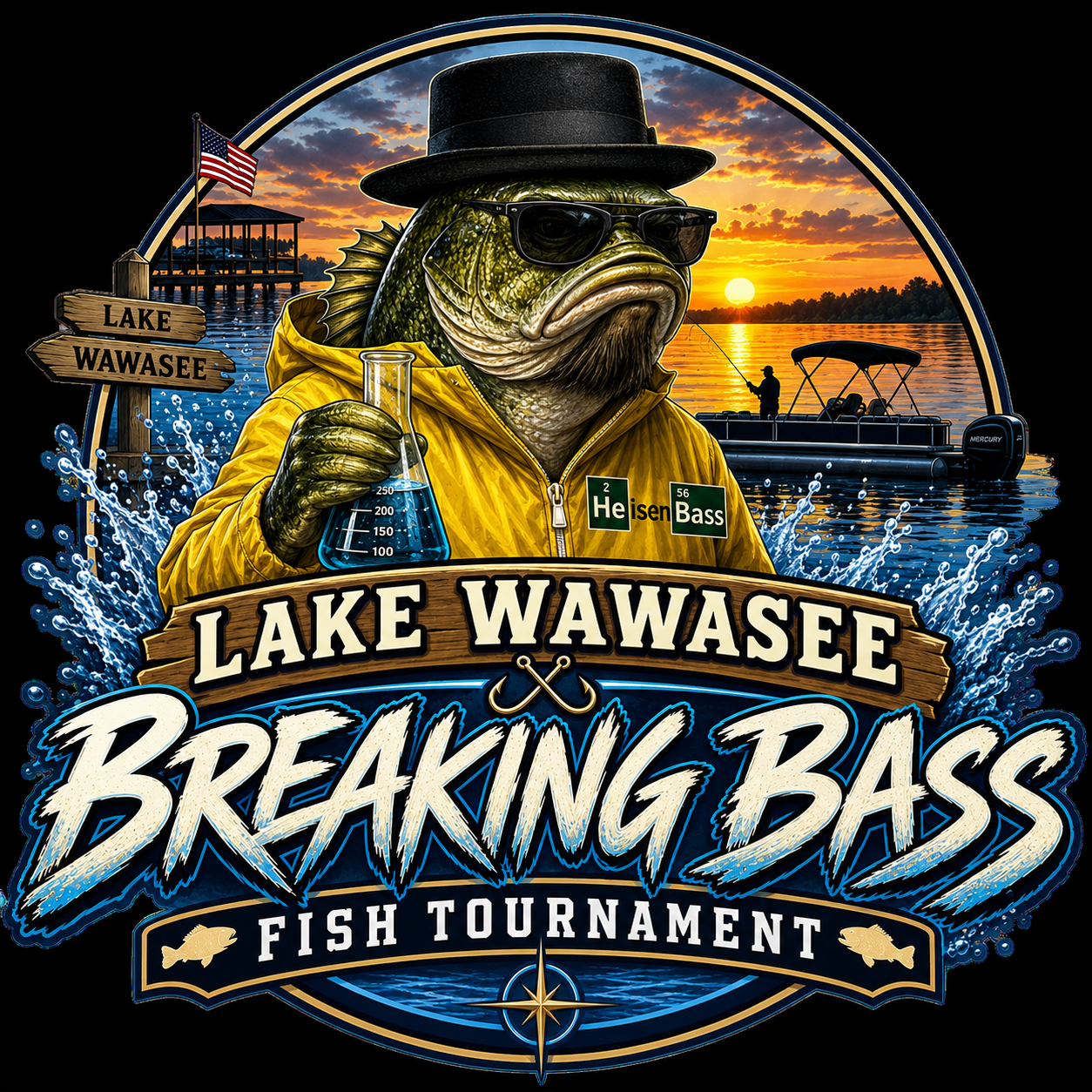 Breaking Bass fishing tournament artwork