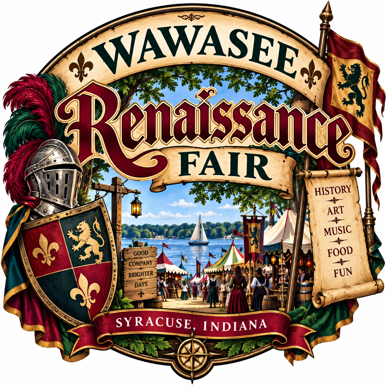 Wawasee Renaissance Fair badge
